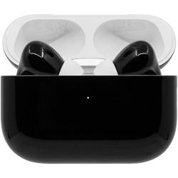 SWITCH Painted Apple AirPods Pro (2nd Gen) in Jet Black, Glossy Finish, Customized Airpods, Premium Scratch Resistant Paint, Artistic Designs (Lightning)