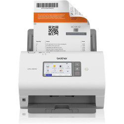 Brother ADS 4900W High speed Wireless Desktop Scanner Duplex A4 Document Scanner Large 10.9cm Intuitive Touchscreen, White Brother ADS 4900W High speed Wireless Desktop Scanner Duplex A4 Document Scanner Large 10.9cm Intuitive Touchscreen, White