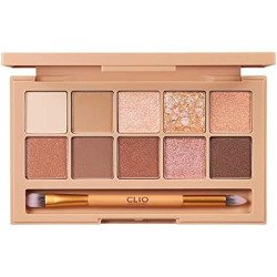 CLIO Pro Eye Shadow Palette Matte, Shimmer, Glitter, Pearls, Highly Pigments, Long-Wearing Brown Choux ( 02) CLIO Pro Eye Shadow Palette Matte, Shimmer, Glitter, Pearls, Highly Pigments, Long-Wearing Brown Choux ( 02)