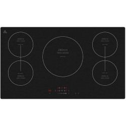 evvoli Built-In Induction Hob 5 Burners Soft Touch Control With 9 Stage Power Setting And Safety Switch EVBI-IH905B, Black evvoli Built-In Induction Hob 5 Burners Soft Touch Control With 9 Stage Power Setting And Safety Switch EVBI-IH905B, Black
