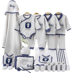 HALAYAYA® Newborn Baby Gifts Set Newborn Layette Gifts Set Baby Girl Boys Gifts Premium Cotton Baby Clothes Accessories Set Fits Newborn to 3 Months