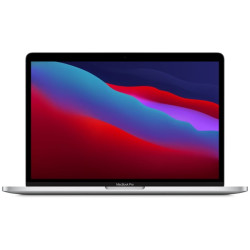 Apple MacBook Pro 13-inch (2020) – Apple M1 Chip / 8GB RAM / 256GB SSD / 8-core GPU / macOS Big Sur / English Keyboard / Silver / Middle East Version – [MYDA2ZS/A]