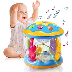 Baby Toys 6 to 12 Months Ocean Rotating Projector - Early Education Toys 12-18 Months with Various Pacify Music/Light Kids Toddler Toys for 1 2 3+ Year Old Boys Girls Birthday